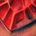 Tattoos - heart shaped ruby on hand - 30675